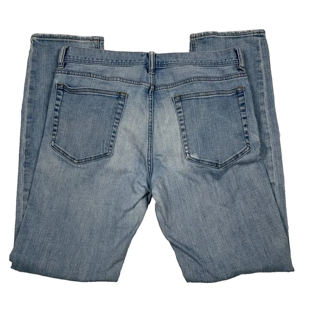J.Crew The Sutton Jeans Mens 31x32 Light Wash Straight Stretch Denim Blue
